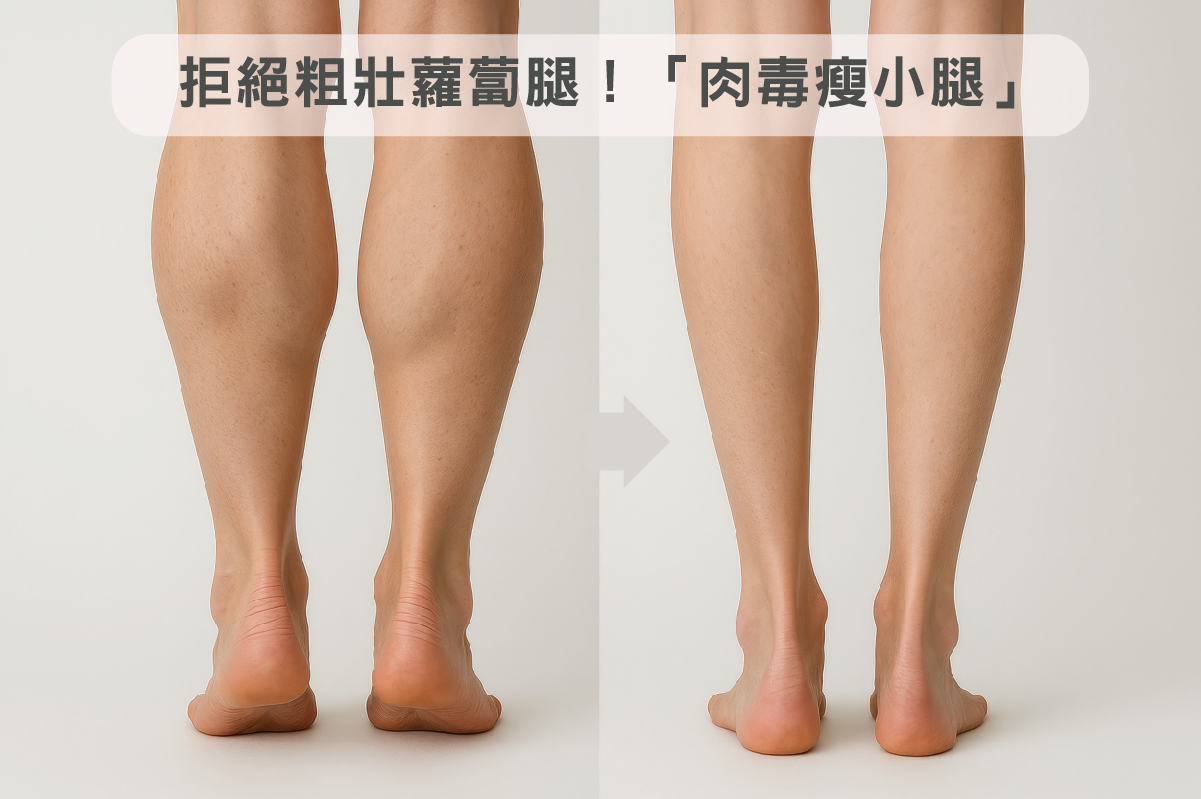 拒絕粗壯蘿蔔腿！「肉毒瘦小腿」 
